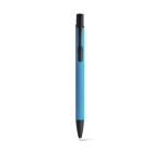 Simples caneta de alumínio com corpo colorido tinta azul SoftLine