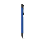 Simples caneta de alumínio com corpo colorido tinta azul SoftLine