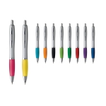 Esferográficas empresariais com antideslizante tinta azul Silver&Color varias cores