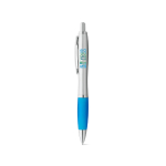 Esferográficas empresariais com antideslizante tinta azul Silver&Color vista principal