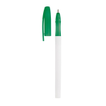 Caneta clássica muito económica com tampa tinta azul Colorcap Print cor verde terceira vista
