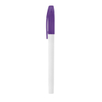 Caneta clássica muito económica com tampa tinta azul Colorcap Print cor violeta