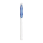 Caneta com tampa transparente colorida e tinta azul Clear Print cor azul real primeira vista