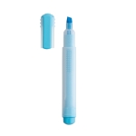 Marca-texto fluorescente personalizado Carioca Corvina Memory cor azul-claro terceira vista