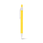 Bloco de notas papel reciclado, argolas e caneta, folhas pautadas B6 primeira vista