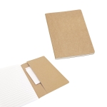 Cadernos ecológicos personalizados com bolso, folhas A5 pautadas Journal varias cores