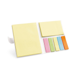 Caderno de cartão com notas e adesivos para publicidade Sticky Basic cor azul terceira vista