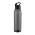 Elegante garrafa corporativa de plástico de cor preta 630ml Dark cor preto