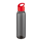 Elegante garrafa corporativa de plástico de cor preta 630ml Dark cor vermelho