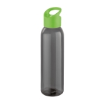 Elegante garrafa corporativa de plástico de cor preta 630ml Dark cor verde-claro