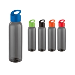 Elegante garrafa corporativa de plástico de cor preta 630ml Dark varias cores