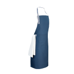 Avental ajustável com bolsos comprido com logotipo 150 g/m2 Maître cor azul