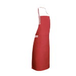 Avental ajustável com bolsos comprido com logotipo 150 g/m2 Maître cor vermelho