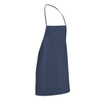 Aventais baratos em non-woven com bolso 80 g/m2 Basic Style cor azul