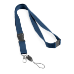 Lanyard de poliéster de 2 cm com fecho de segurança Doubleclip Extra