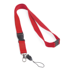 Lanyard de poliéster de 2 cm com fecho de segurança Doubleclip Extra