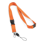 Lanyard de poliéster de 2 cm com fecho de segurança Doubleclip Extra