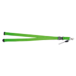 Lanyard de poliéster de 2 cm com fecho de segurança Doubleclip Extra segunda vista