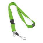 Lanyard de poliéster de 2 cm com fecho de segurança Doubleclip Extra