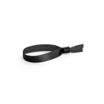 Pulseira para eventos de cetim suave e brilhante com fecho segurança cor preto
