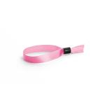 Pulseira para eventos de cetim suave e brilhante com fecho segurança