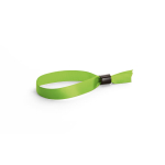 Pulseira para eventos de cetim suave e brilhante com fecho segurança