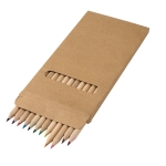 Caixa com 12 lápis de cor de tamanho médio Cor Long cor castanho