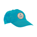 Bonés personalizados baratos para crianças fecho de velcro Kidscolor cor azul-claro imagem com logo