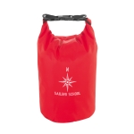 Saco impermeável com alça ajustável e capacidade de 3,5L Bayside L cor vermelho imagem com logo