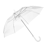 Guarda-chuvas transparentes com logo no cabo ø98 Blanc cor branco
