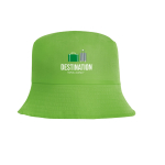 Chapéu estilo Panamá de poliéster, ideal para os dias de calor cor verde-claro imagem com logo