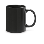 Canecas personalizadas coloridas de cerâmica de 350ml Basic Colorful cor preto
