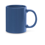Canecas personalizadas coloridas de cerâmica de 350ml Basic Colorful cor azul