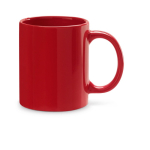 Canecas personalizadas coloridas de cerâmica de 350ml Basic Colorful cor vermelho