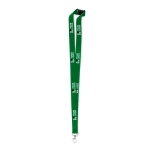 Lanyard personalizado de 2 cm com fecho de segurança BasicStyle Plus cor verde vista principal