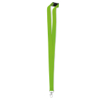 Lanyard personalizado de 2 cm com fecho de segurança BasicStyle Plus cor verde maçã