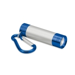 Lanterna com mosquetão e logo iluminado com LED Logolight Clip cor azul terceira vista