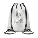 Mochilas publicitárias refletoras de cordão Urban Reflex cor prateado segunda vista principal