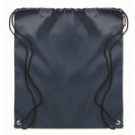 Saco-mochila promocional de plástico reciclado Urban Recycled cor azul-marinho segunda vista