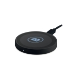 Carregador sem fio redondo barato de tamanho pequeno Basepad cor preto vista principal