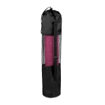 Tapete de yoga com bolsa personalizada com logo Namaste cor cor-de-rosa segunda vista
