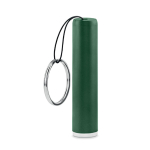 Porta-chaves lanterna com logo de forma cilíndrica colorido Logolight cor verde-escuro