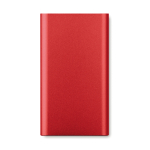 Carregador sem fio e powerbank 4.000 mAh Powercard Chargepad cor vermelho segunda vista