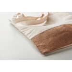 Sacos de algodão com detalhe de imitação de juta 160 g/m2 Natural cor bege segunda vista