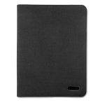 Portefólios marmoreados com fecho de correr e vários bolsos A4 TwoTone cor preto segunda vista