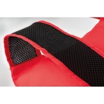 Mochila desportiva dobrável de poliéster com bolsa MiniMax cor vermelho segunda vista