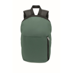Mochilas personalizadas baratas de poliéster com fecho de correr Slim cor verde-escuro terceira vista