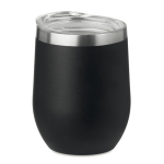 Copos térmicos personalizados de aço inoxidável 300ml Cuisine cor preto