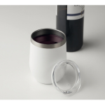 Copos térmicos personalizados de aço inoxidável 300ml Cuisine cor branco terceira vista