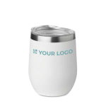 Copos térmicos personalizados de aço inoxidável 300ml Cuisine cor branco vista principal